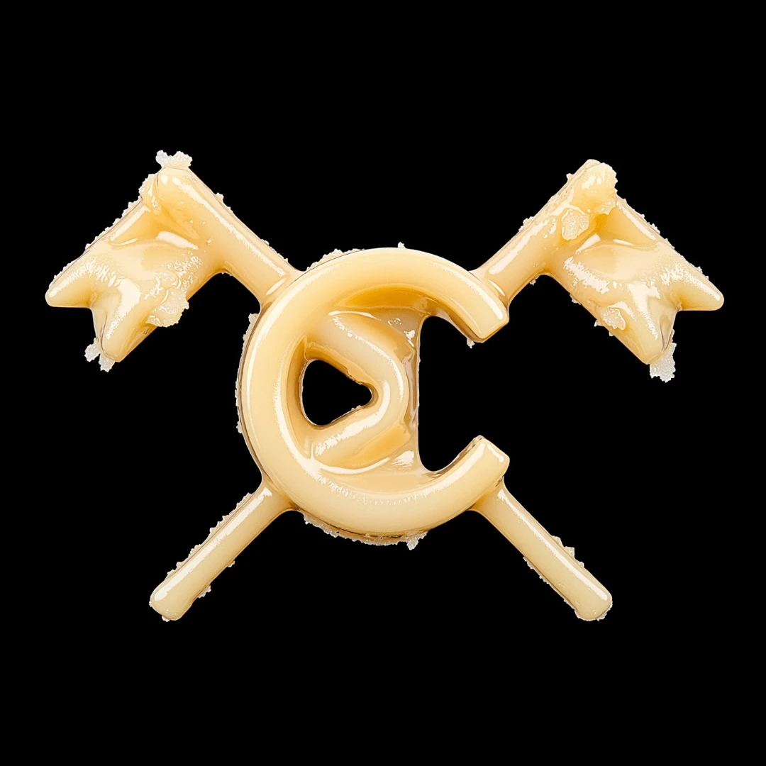 Champelli rosin logo sculpted in digital rosin by DrBaph