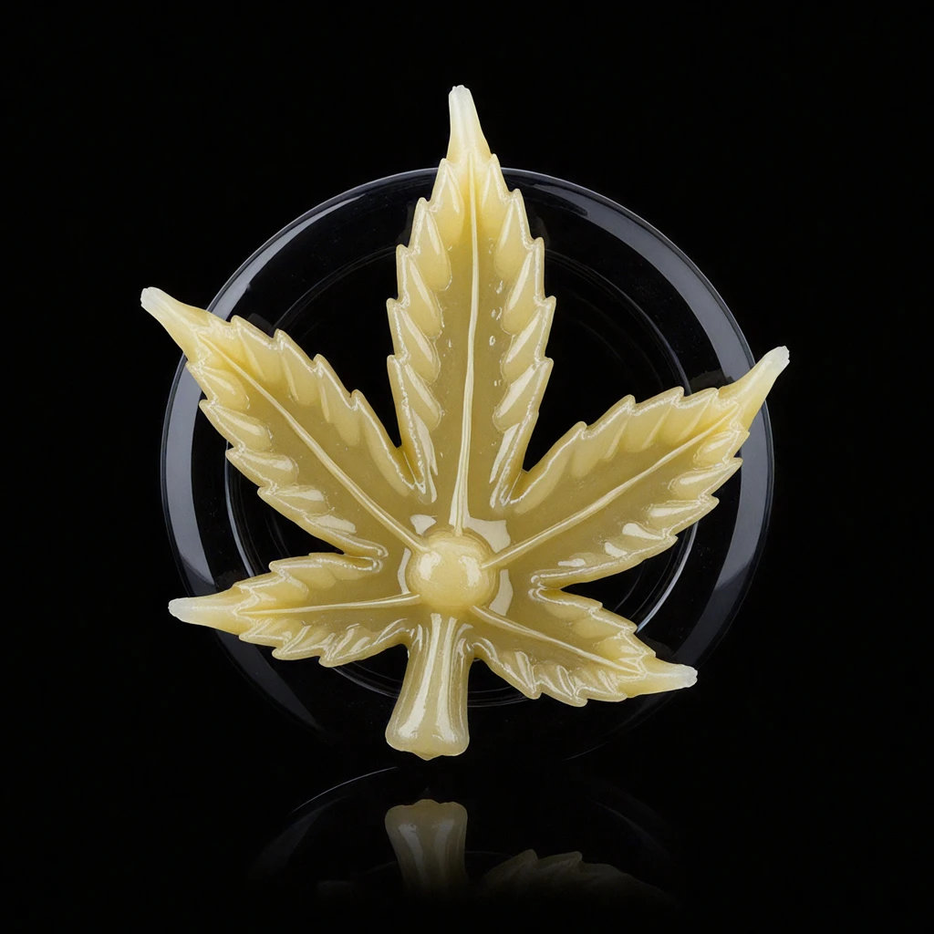 DrBaph leaf rosin sculpture digital art